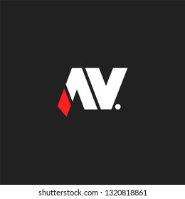A V letters Joint logo icon vector template.
