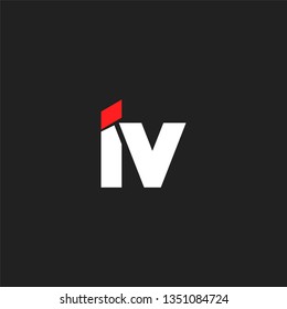 I & V letters Joint logo icon vector template for corporate logo and business card.
