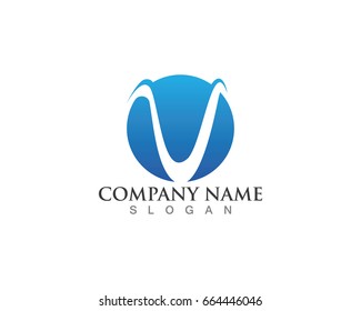 V letters logo and symbols