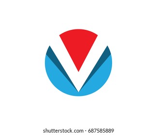 V letters logo and symbols template