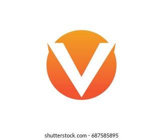 V letters logo and symbols template
