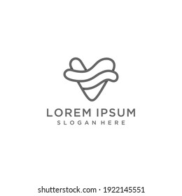 V letters logo vector symbols	