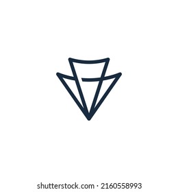 V letters logo vector symbols
