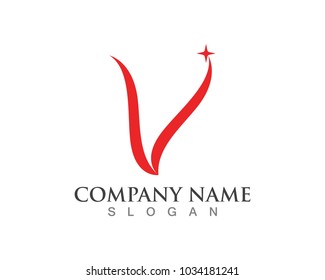 V Letters Logos Template