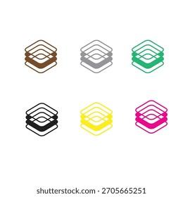 V-Linie Technologie Illusion Logo-Symbol