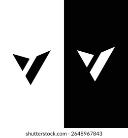 Logotipo V identidade da marca vetor corporativo logotipo letra v design.