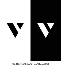 Logotipo V identidade da marca vetor corporativo logotipo letra v design.