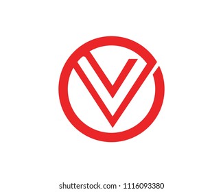 V logo business template vector icon