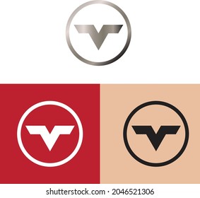 V logo for bussiness name