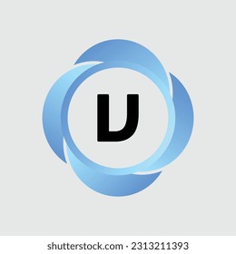 Logo V Diseño de vectores coloridos. Concepto de icono. Resumen moderno
