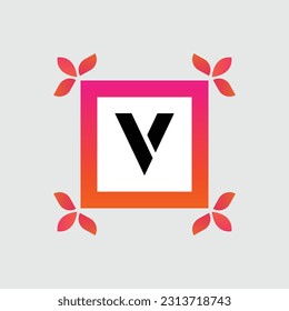 V logo Colorful Vector Design. Icon Concept. Abstract modern