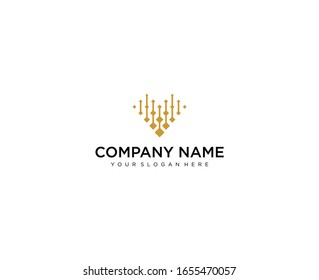 v logo for the company