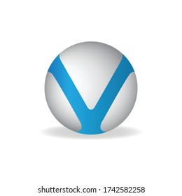 v logo, concept, web font creative