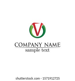 V logo corporate design vector V letters business logo and symbols template