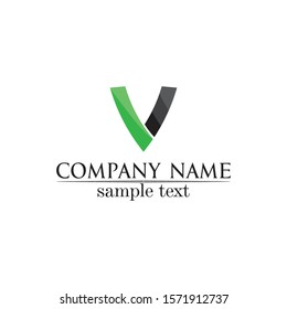 V logo corporate design vector V letters business logo and symbols template