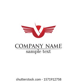 V logo corporate design vector V letters business logo and symbols template