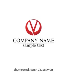 V logo corporate design vector V letters business logo and symbols template
