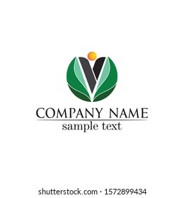 V logo corporate design vector V letters business logo and symbols template