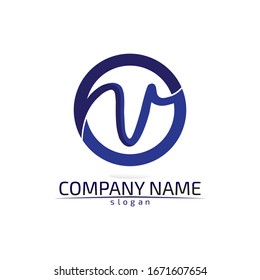 V logo corporate design vector V letters business logo and symbols template