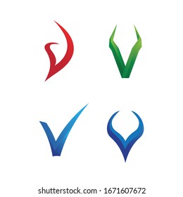 V logo corporate design vector V letters business logo and symbols template