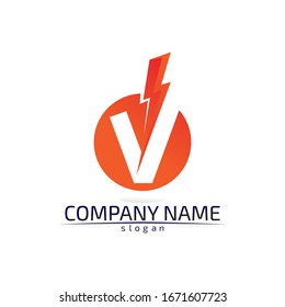 V logo corporate design vector V letters business logo and symbols template