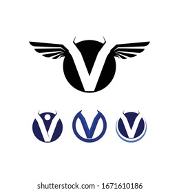 Logo V diseño corporativo vectorial letras vectoriales logotipo empresarial y plantilla de símbolos