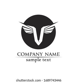 Logo V diseño corporativo vectorial letras vectoriales logotipo empresarial y plantilla de símbolos