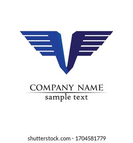 V Logo Corporate Design Vektorillustration V Buchstaben Firmenlogo und Symbolvorlage
