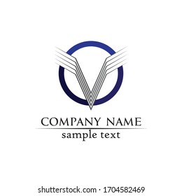 V logo corporate design vector V letters business logo and symbols template