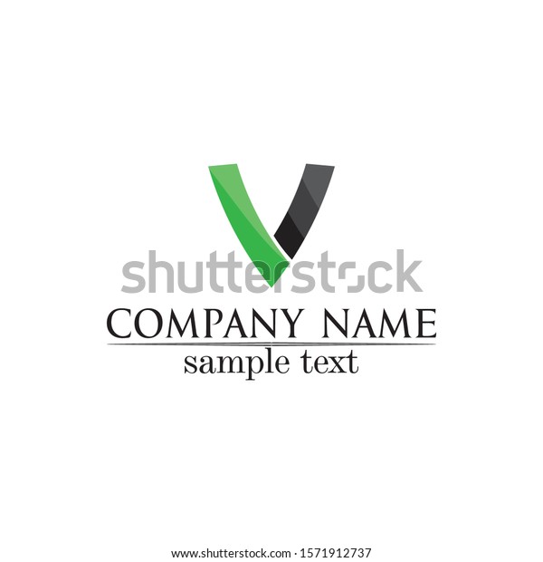 V Logo Corporate Design Vector V Letters Business Logo And Symbols Template