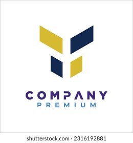 v logo design abstract premium vector