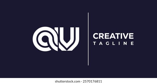 A and V logo design. AV abstract Letters Logo Monogram. This logo design is the process of creating a visual symbol that represents a brand, company, or individual.