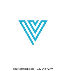  V Logo Design, Initial V Logo