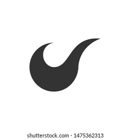 V logo design in modern shape