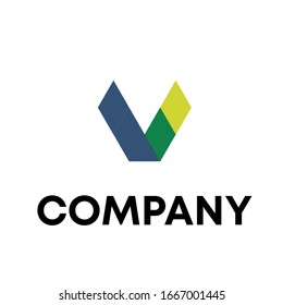 Diseño moderno del logotipo V