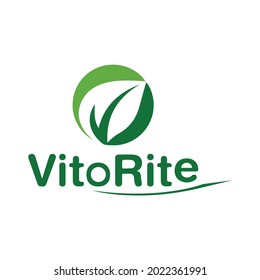Diseño de logotipo V y diseño de logotipo natural V