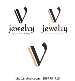 V Logo Design Template. letter V logo design vector