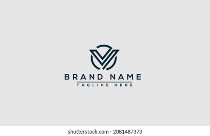 V Logo Design Template Vector Graphic Branding Element.