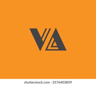 V and A logo design. VA abstract Letters Logo Monogram. This logo design is the process of creating a visual symbol that represents a brand, company, or individual.