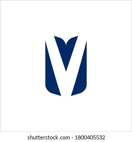 V logo design vector sign