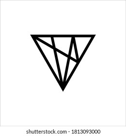 V logo design vector sign