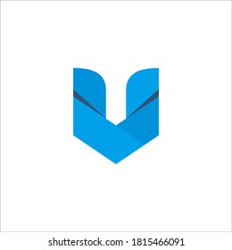 Signo vectorial de diseño de logotipo V