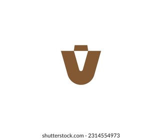 V Logo design vector template