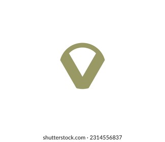 V logo design vector template