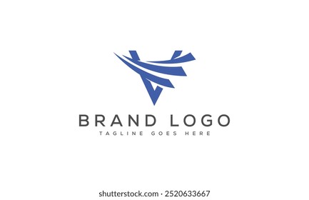 V logo design vector template design for brand
