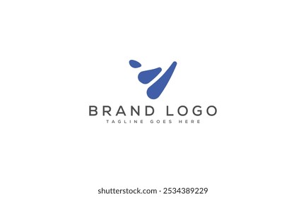 Projeto de modelo vetorial de design do logotipo V para a marca