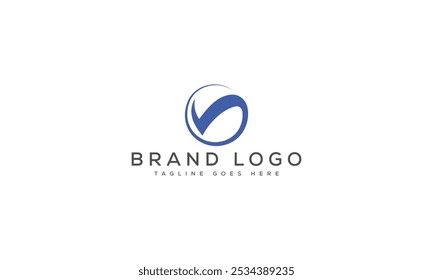 Projeto de modelo vetorial de design do logotipo V para a marca