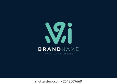 V and I logo design. VI abstract Letters Logo Monogram. This logo design is the process of creating a visual symbol that represents a brand, company, or individual.