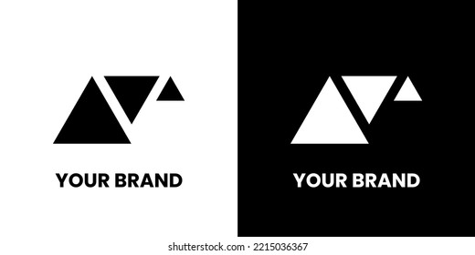 Logo V para diseño de identidad de marca electrónica moderna minimalista elegante idea creativa