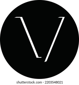 V logo great for logo, symbol etc.